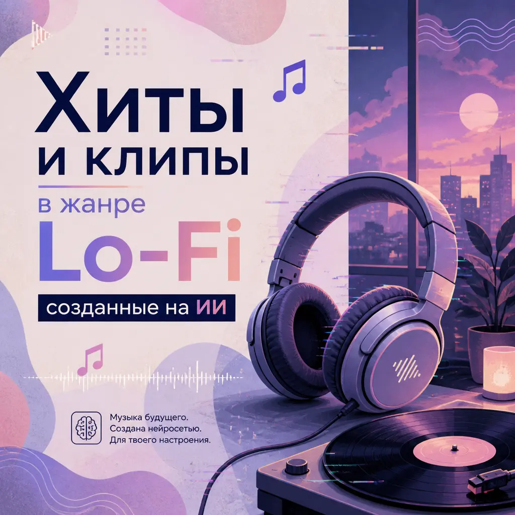 Lo-Fi хиты и клипы, созданные ИИ: слушать и смотреть онлайн Lo-Fi хиты и клипы, созданные ИИ: слушать и смотреть онлайн