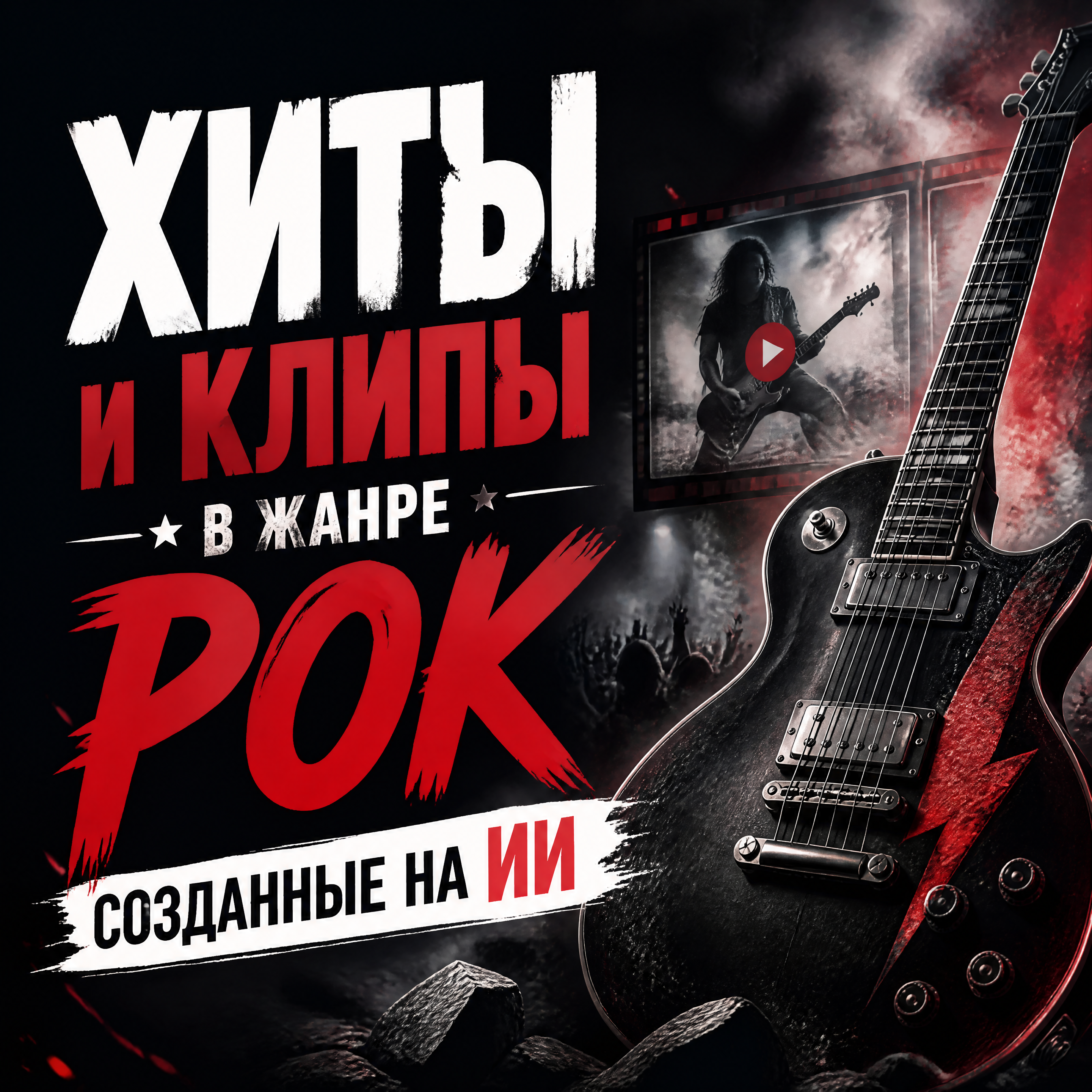 Рок-хиты и клипы, созданные ИИ — слушать и смотреть онлайн Рок-хиты и клипы, созданные ИИ — слушать и смотреть онлайн